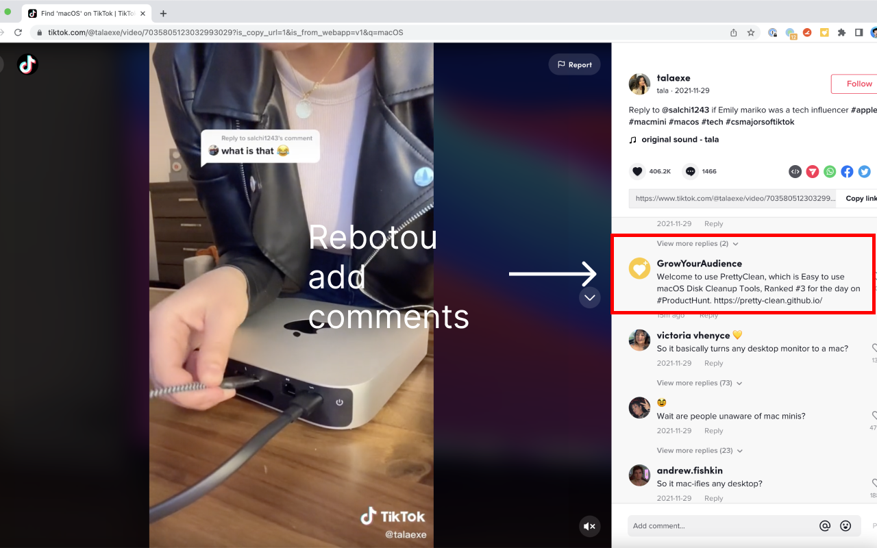 Rebotou - TikTok 自动评论和自动点赞机器人 chrome谷歌浏览器插件_扩展第2张截图