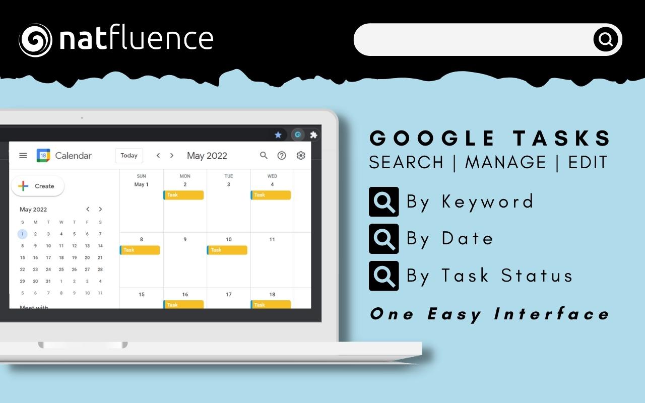 Search G. Calendar Tasks (By Natfluence) chrome谷歌浏览器插件_扩展第5张截图