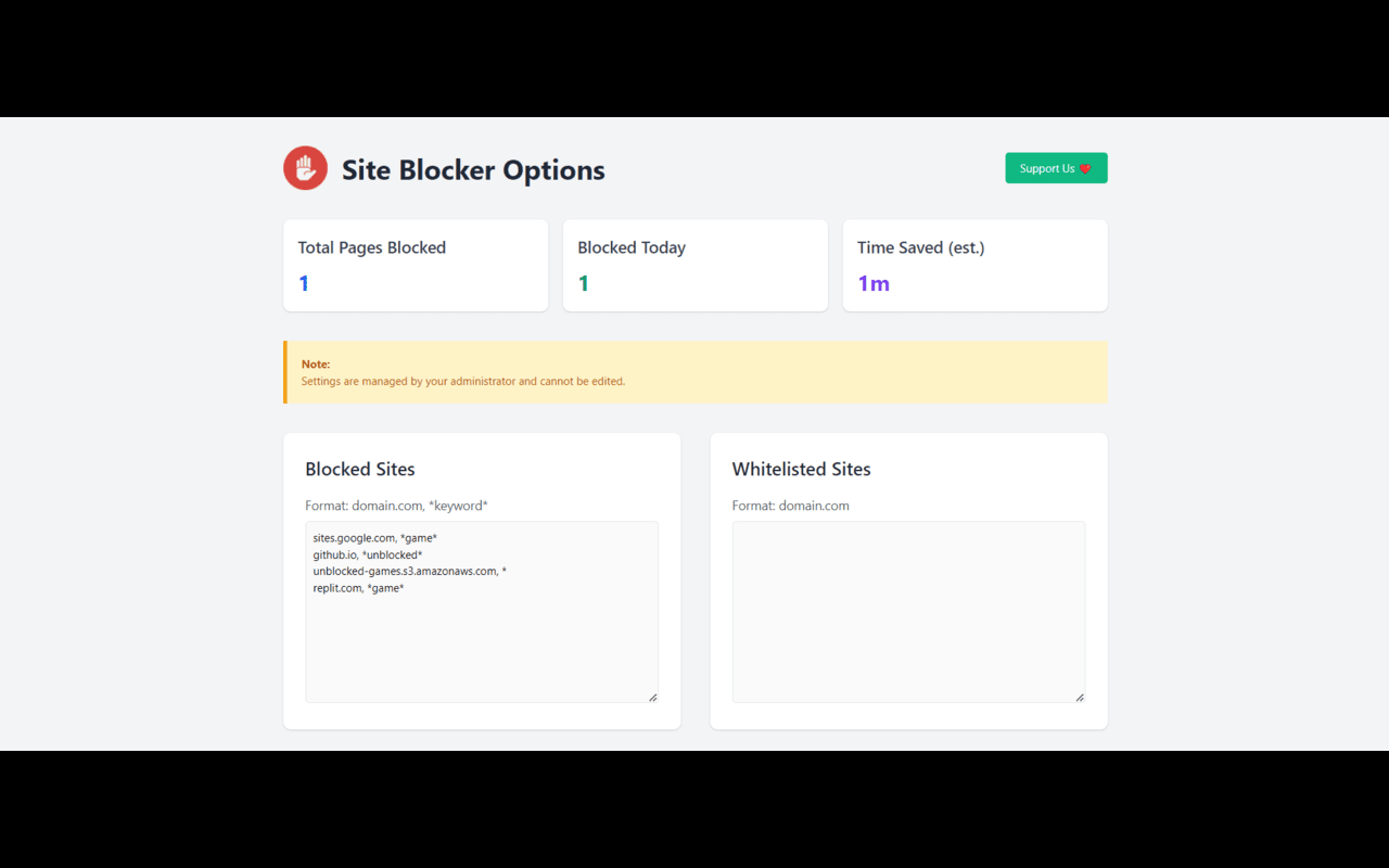 Site Blocker chrome谷歌浏览器插件_扩展第2张截图