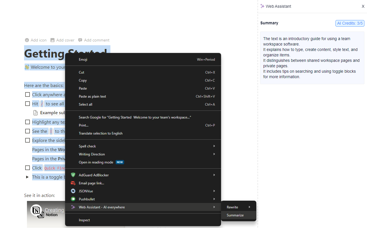 Web Assistant - ChatGPT everywhere chrome谷歌浏览器插件_扩展第2张截图
