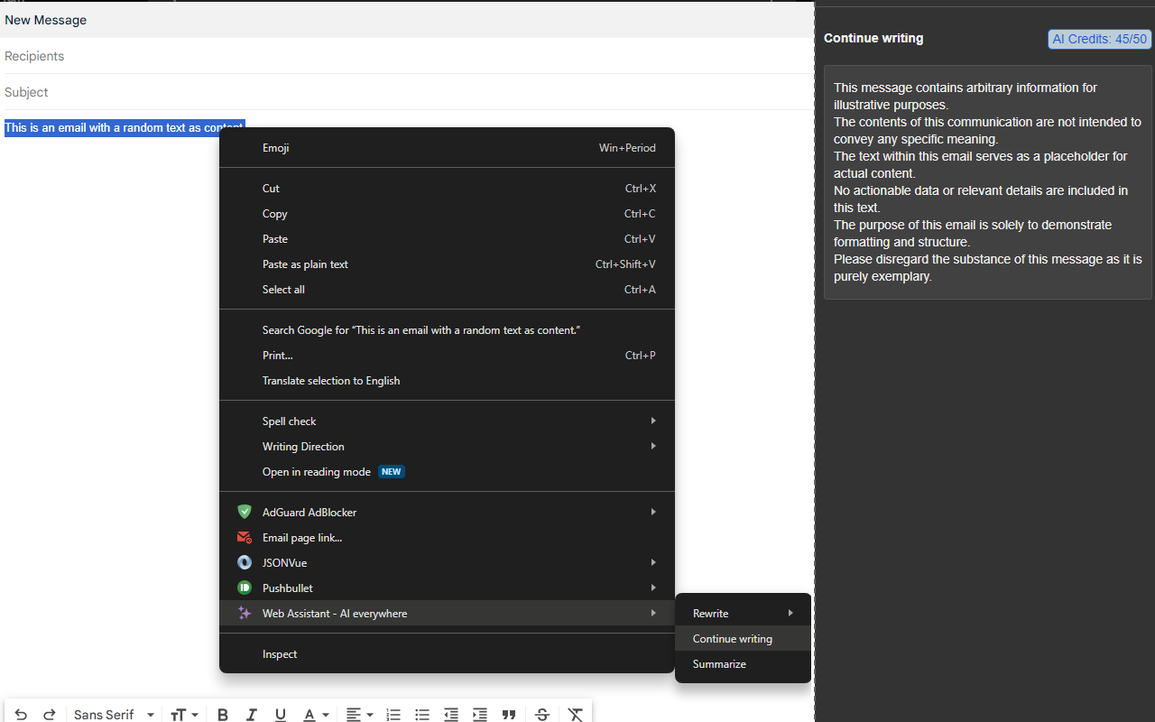 Web Assistant - ChatGPT everywhere chrome谷歌浏览器插件_扩展第3张截图