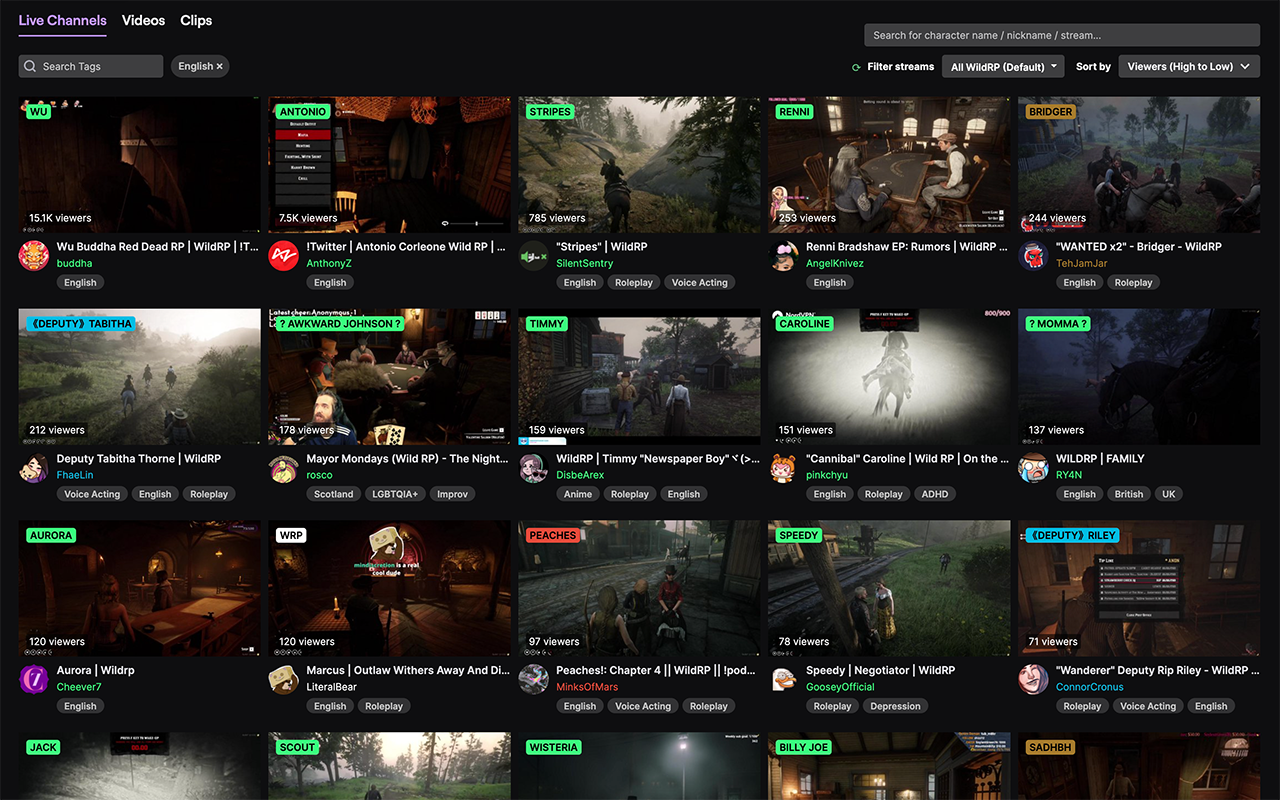 Twitch WildRP Only chrome谷歌浏览器插件_扩展第1张截图