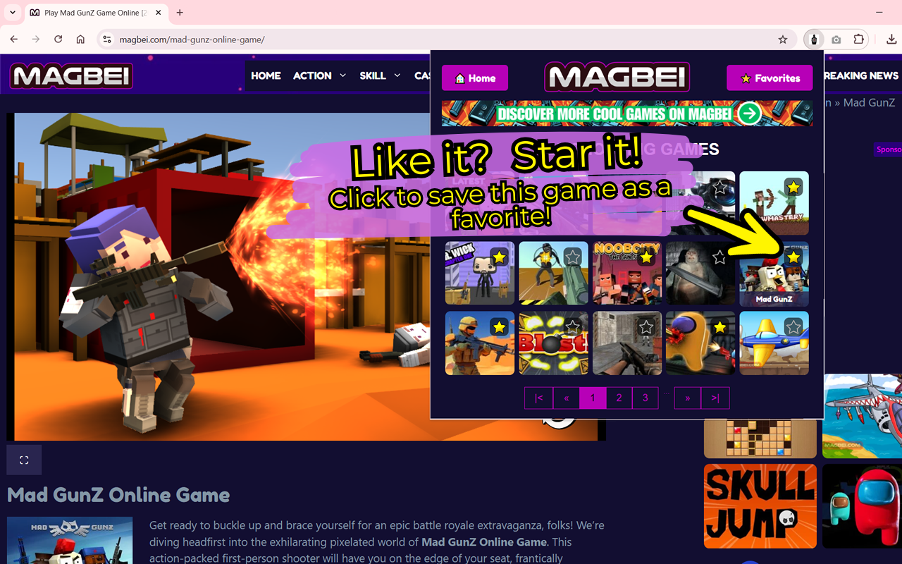 Shooting Games Collection: Favorite & Play [Launcher] chrome谷歌浏览器插件_扩展第2张截图