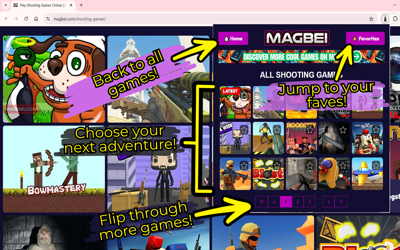 Shooting Games Collection: Favorite & Play [Launcher] chrome谷歌浏览器插件_扩展第4张截图