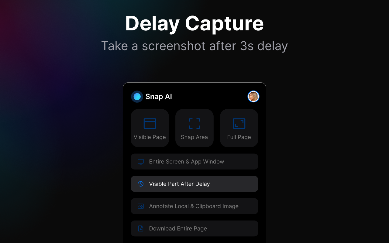 Snap AI - Screen Capture chrome谷歌浏览器插件_扩展第3张截图