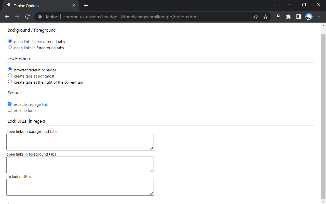 Tabloc chrome谷歌浏览器插件_扩展第2张截图