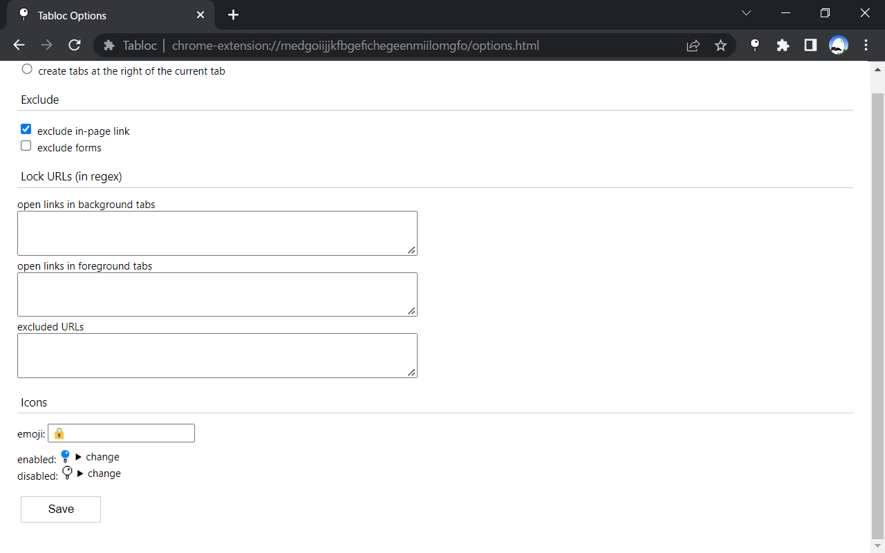 Tabloc chrome谷歌浏览器插件_扩展第3张截图