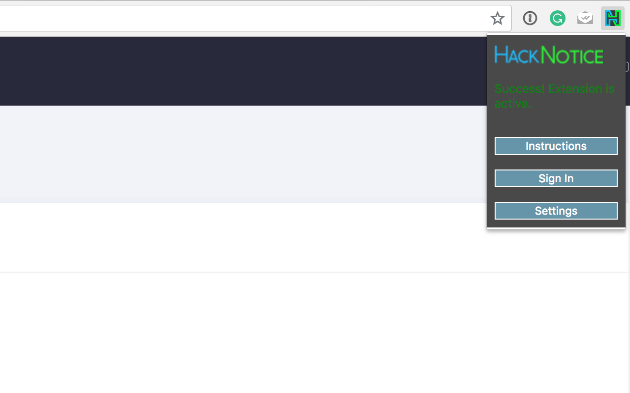 HackNotice Chrome Extension chrome谷歌浏览器插件_扩展第1张截图
