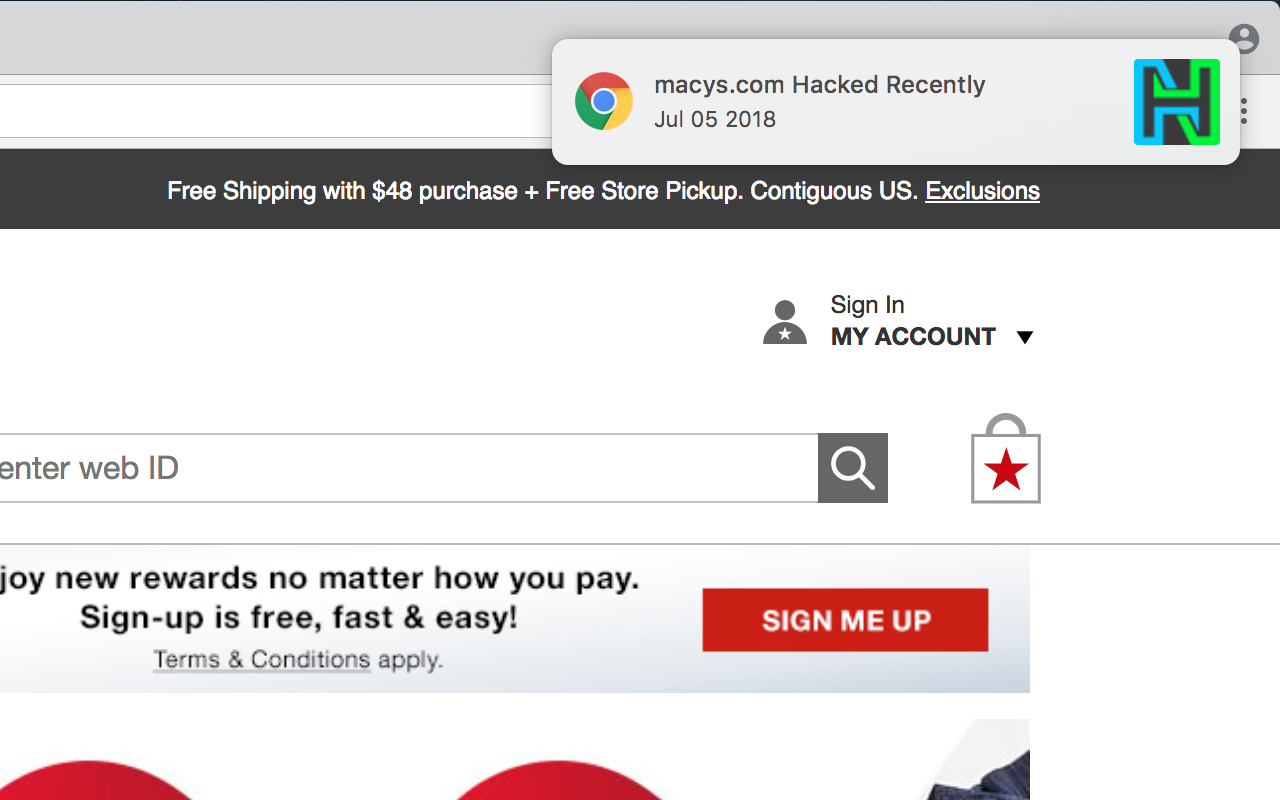 HackNotice Chrome Extension chrome谷歌浏览器插件_扩展第3张截图