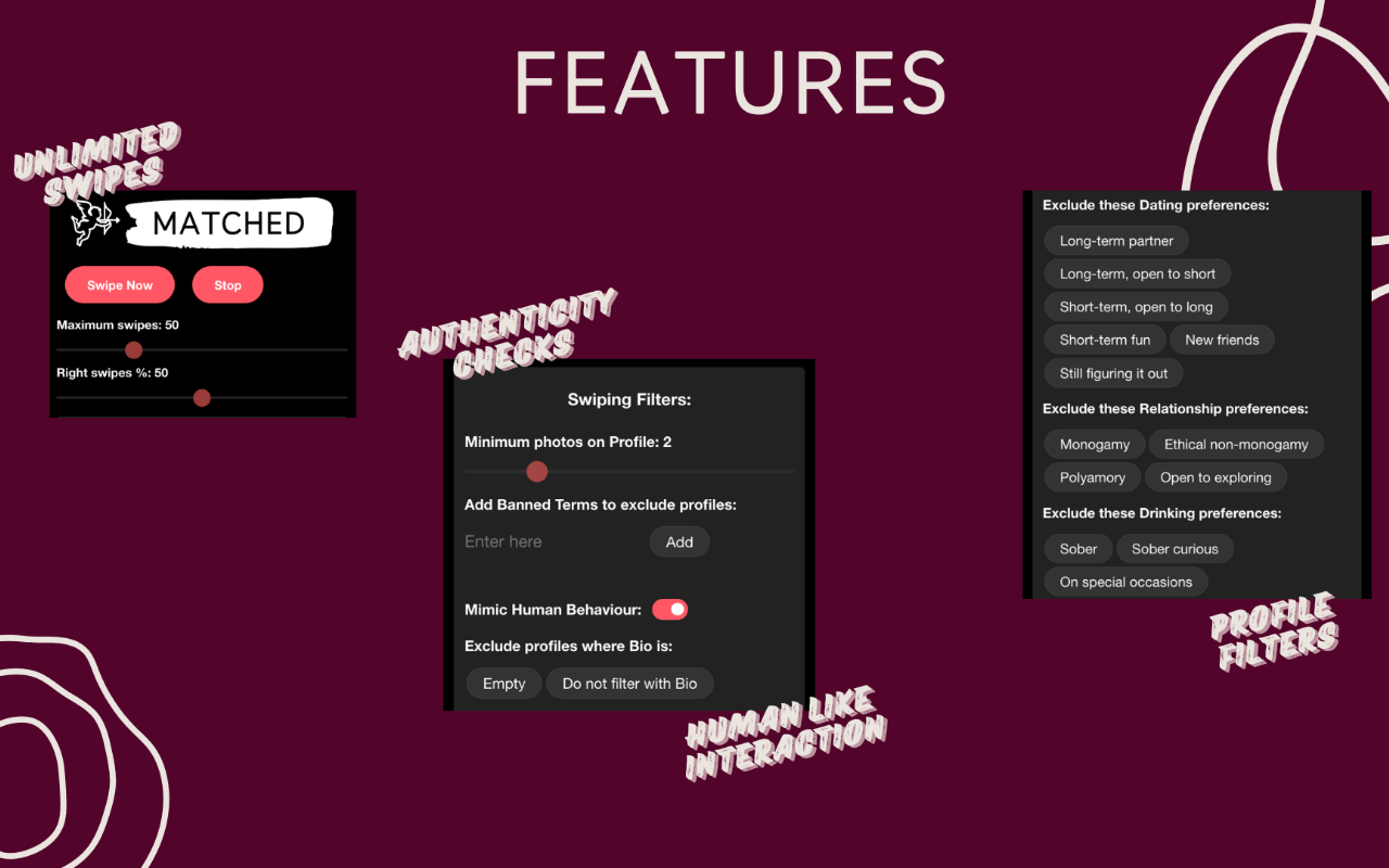 Matched: Auto-swiper for Tinder chrome谷歌浏览器插件_扩展第4张截图