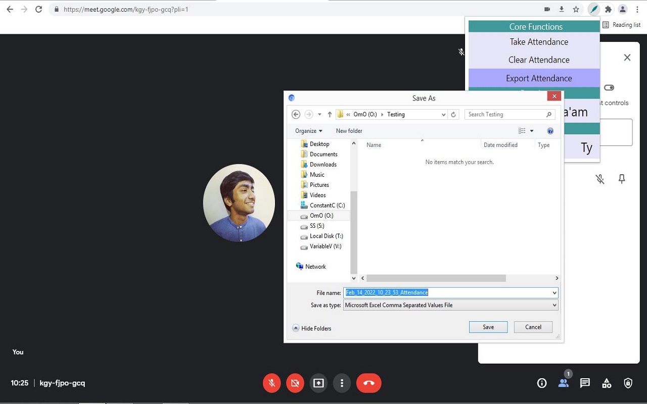 Google Meet Attendance Simple chrome谷歌浏览器插件_扩展第1张截图