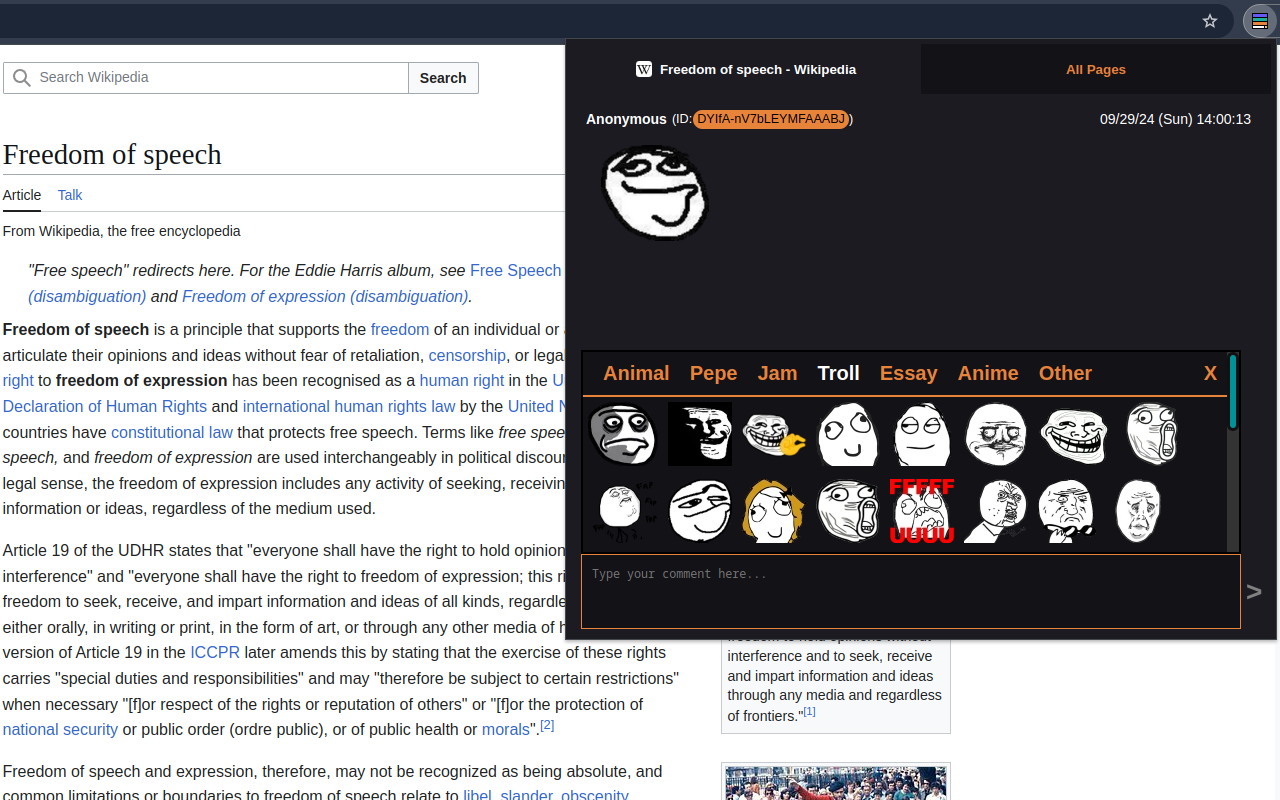 Clamor - Comment Anywhere chrome谷歌浏览器插件_扩展第2张截图