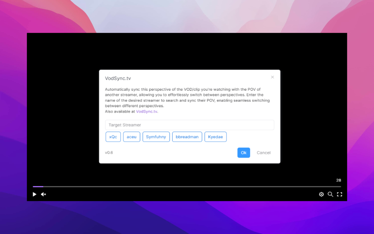VodSync.tv - Twitch Player Extension chrome谷歌浏览器插件_扩展第2张截图