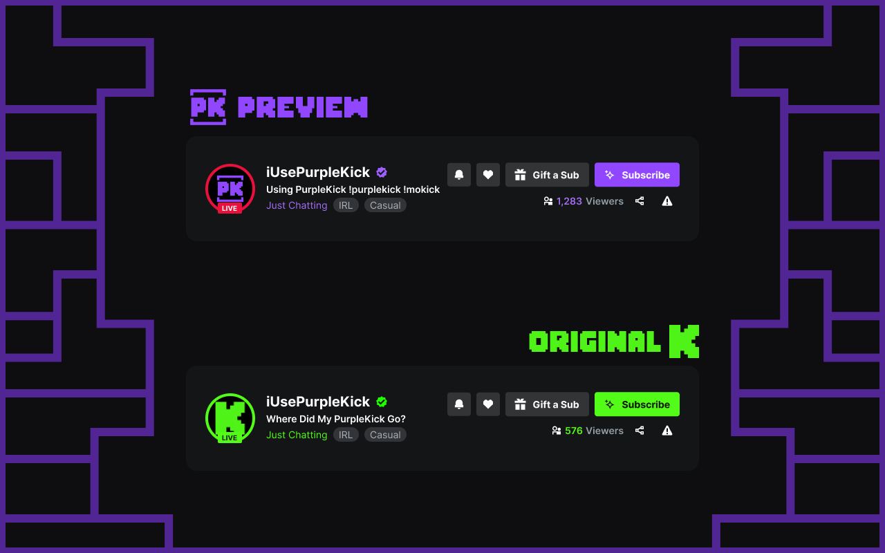 PurpleKick - Make Kick Purple Like Twitch chrome谷歌浏览器插件_扩展第3张截图