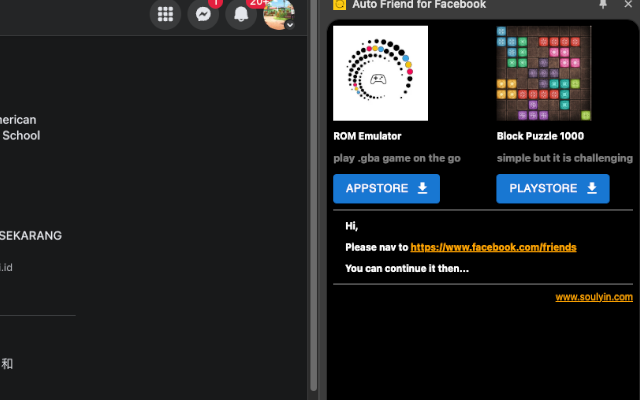 Auto Friend for Facebook chrome谷歌浏览器插件_扩展第1张截图