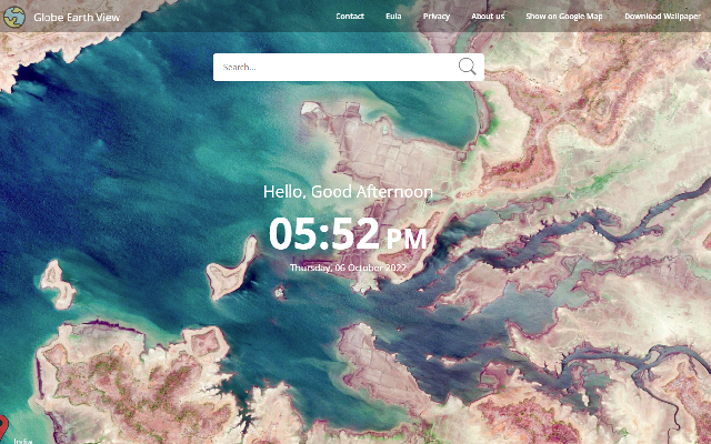 Globe Earth New Tab chrome谷歌浏览器插件_扩展第1张截图