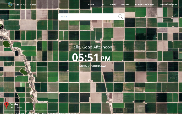 Globe Earth New Tab chrome谷歌浏览器插件_扩展第2张截图