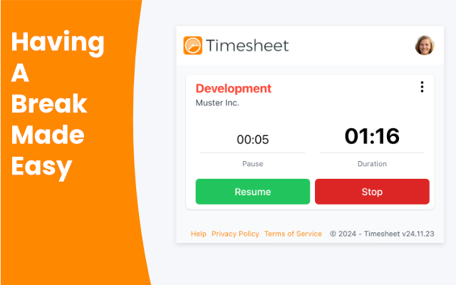 Timesheet - Mobile Time Tracker chrome谷歌浏览器插件_扩展第2张截图