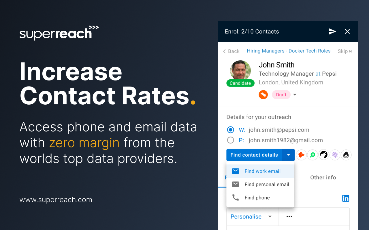 SuperReach: Sales, hiring and prospecting chrome谷歌浏览器插件_扩展第3张截图