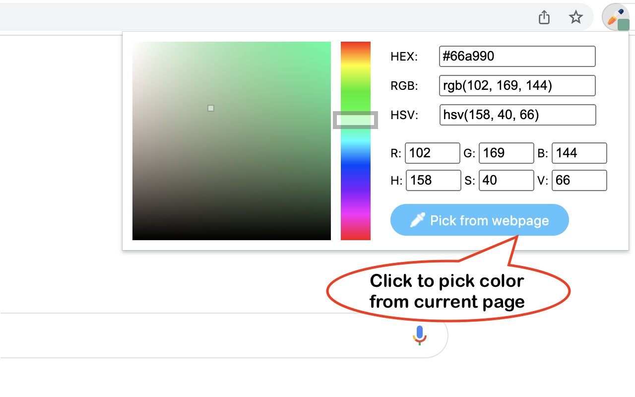 Instant Color Picker chrome谷歌浏览器插件_扩展第1张截图
