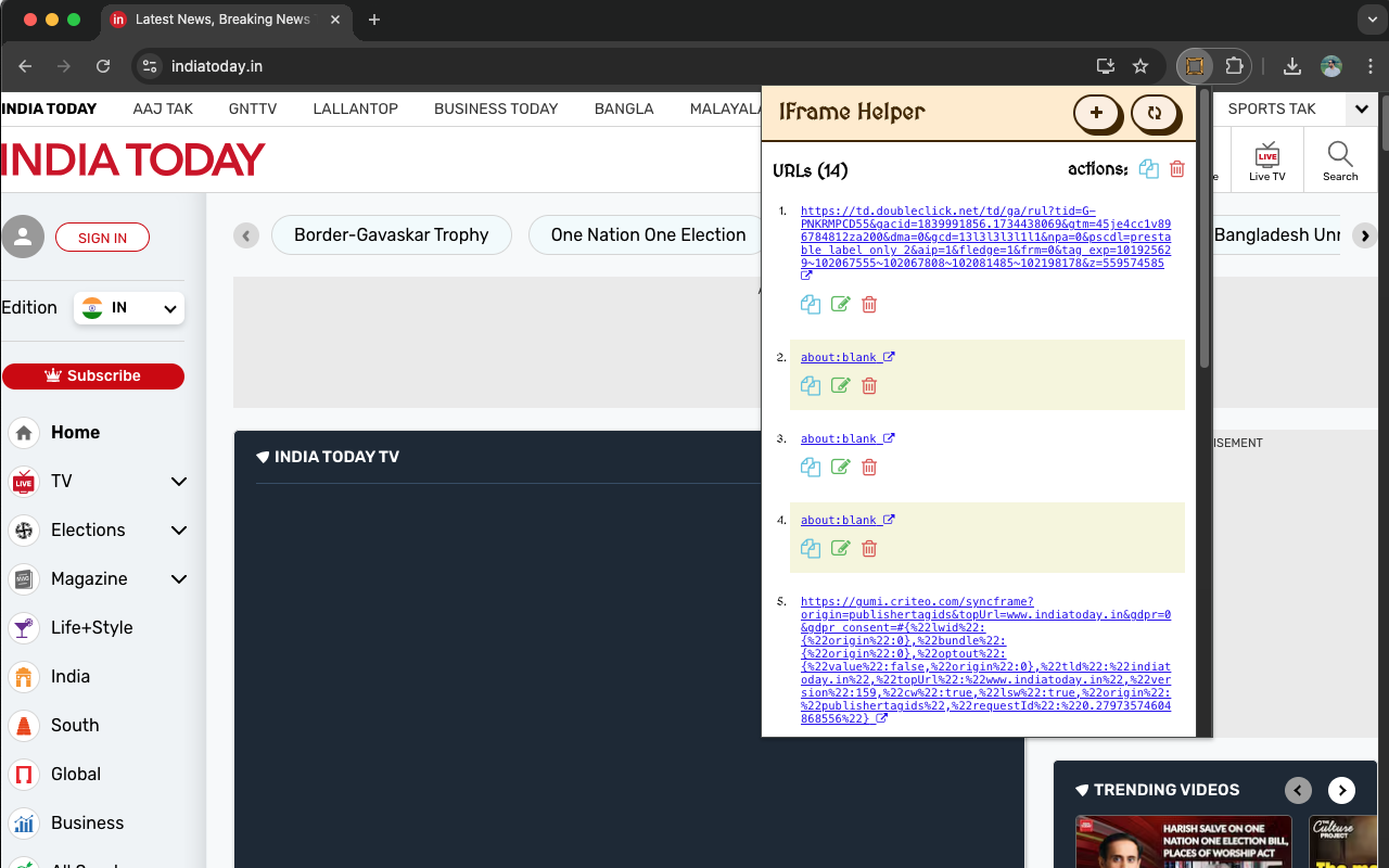 IFrame Helper chrome谷歌浏览器插件_扩展第1张截图