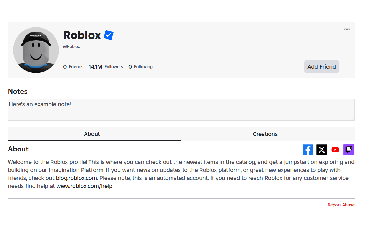 Roblox Profile Notes chrome谷歌浏览器插件_扩展第1张截图