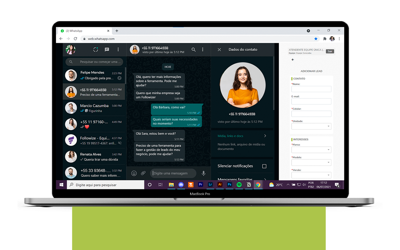 WhatsToSpace - Whatsapp para Dealer Space CRM chrome谷歌浏览器插件_扩展第1张截图