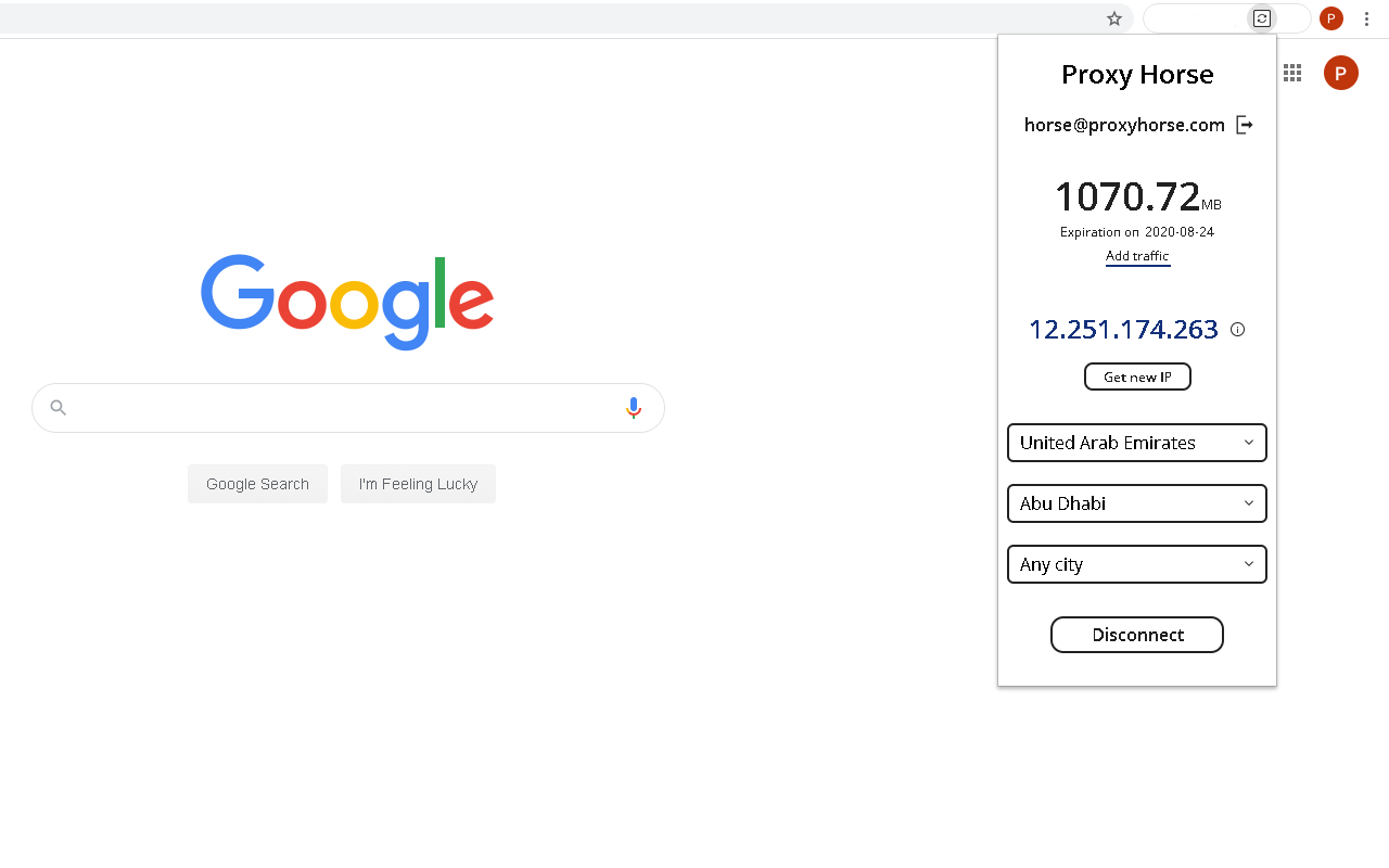 Proxyhorse chrome谷歌浏览器插件_扩展第1张截图