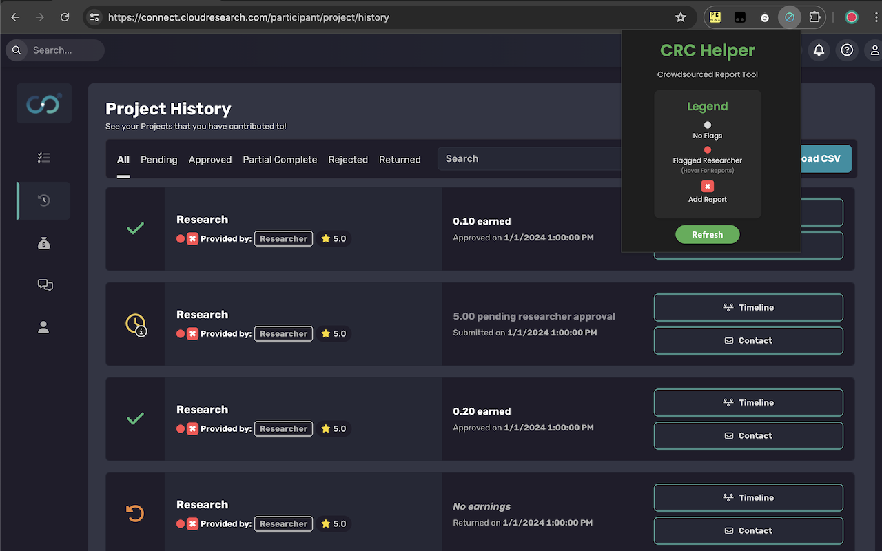 CRC Helper chrome谷歌浏览器插件_扩展第2张截图