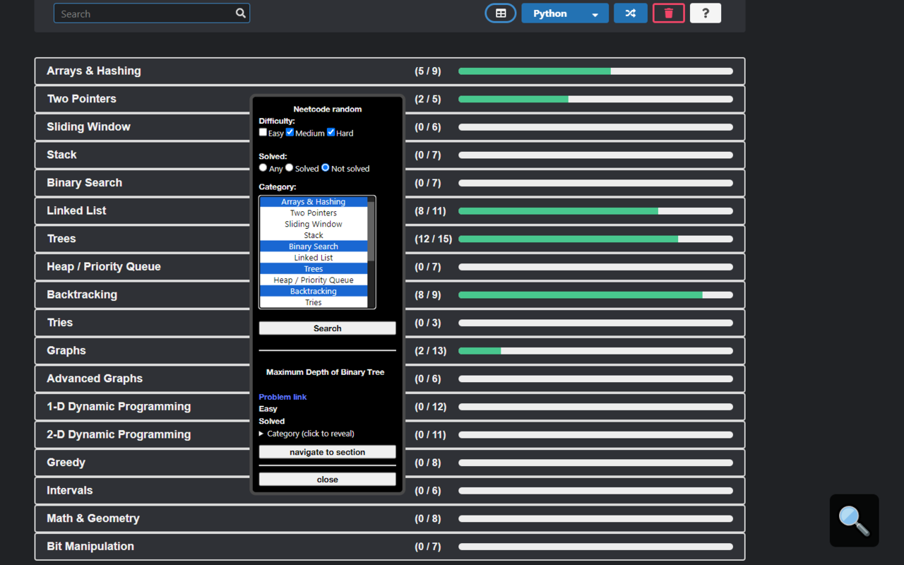 neetcode random chrome谷歌浏览器插件_扩展第1张截图