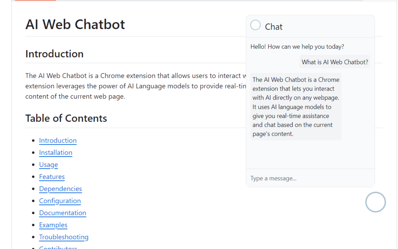 AI Web Chatbot chrome谷歌浏览器插件_扩展第1张截图