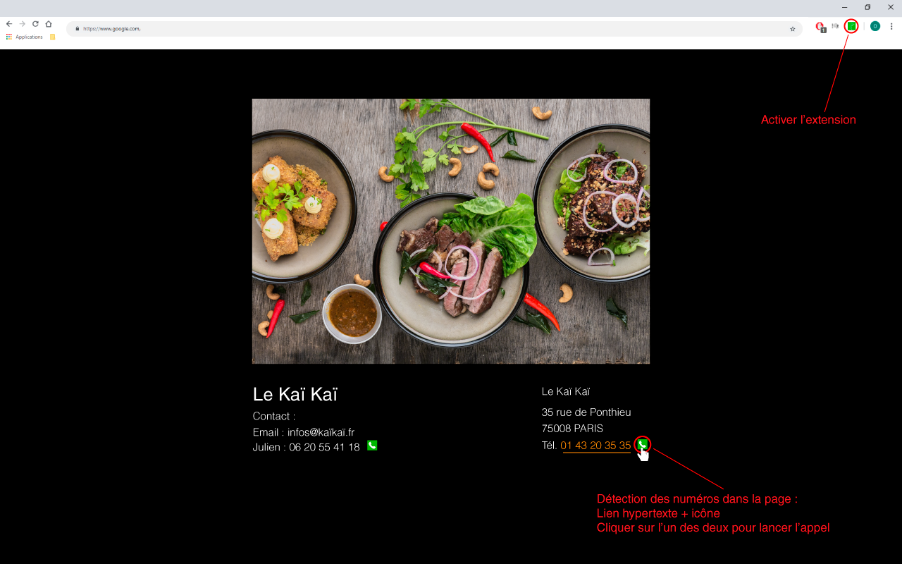 Nomotech Stelogy Click2Call chrome谷歌浏览器插件_扩展第2张截图