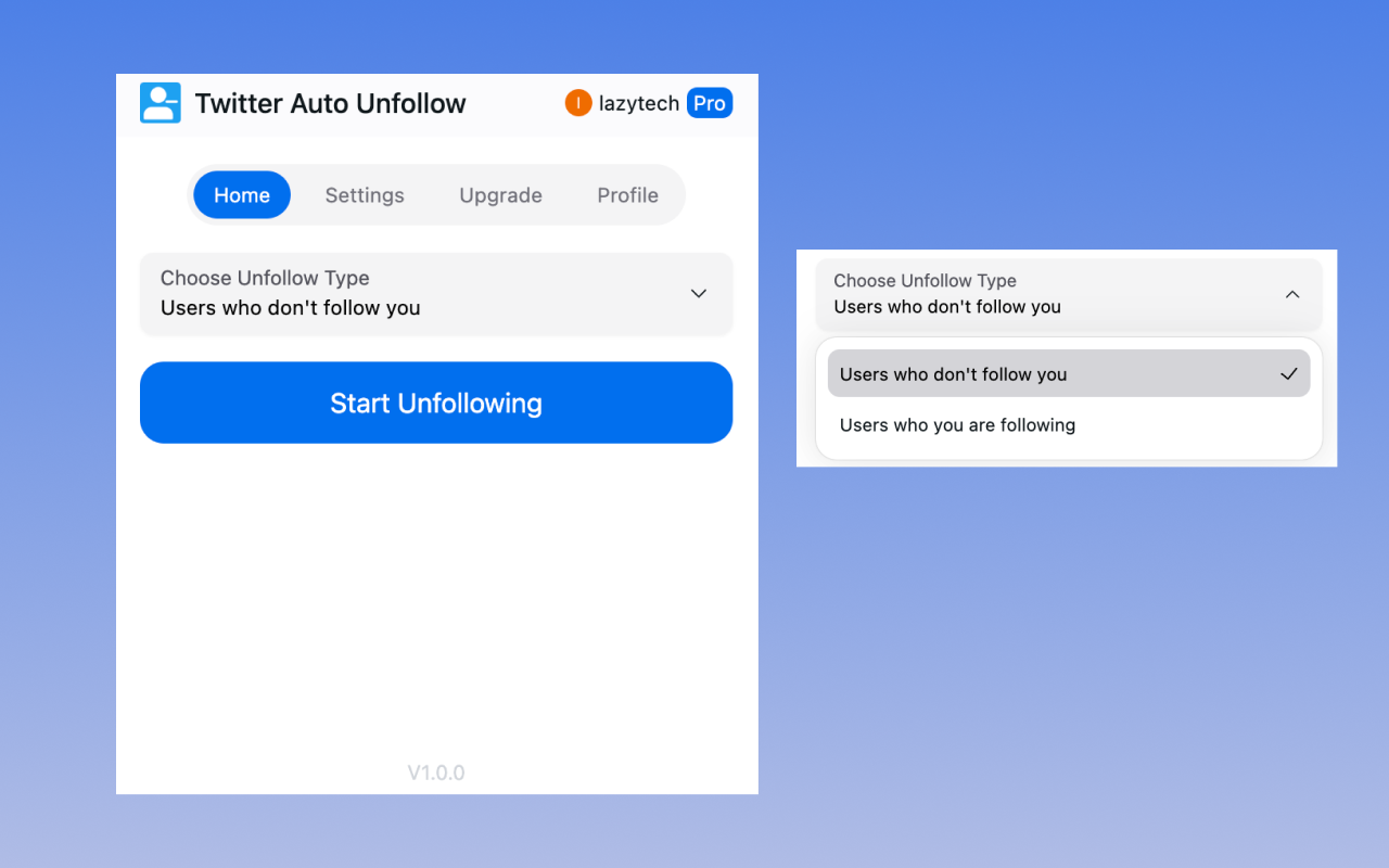 Twitter 自动取消关注 chrome谷歌浏览器插件_扩展第3张截图