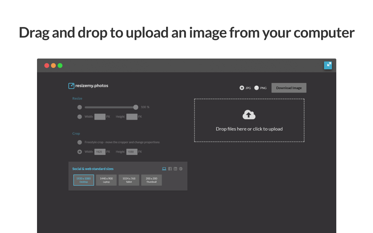 resizemy.photos chrome谷歌浏览器插件_扩展第2张截图