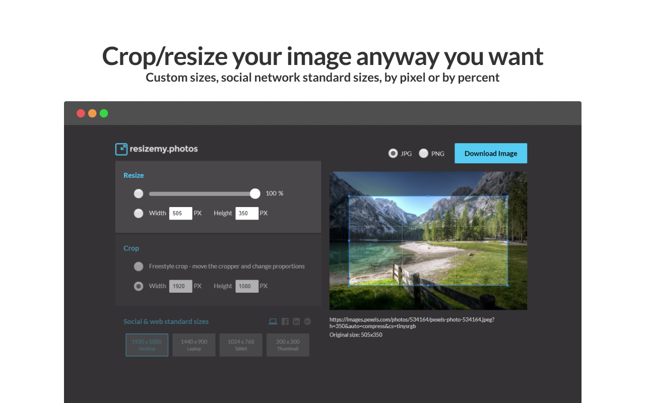 resizemy.photos chrome谷歌浏览器插件_扩展第4张截图