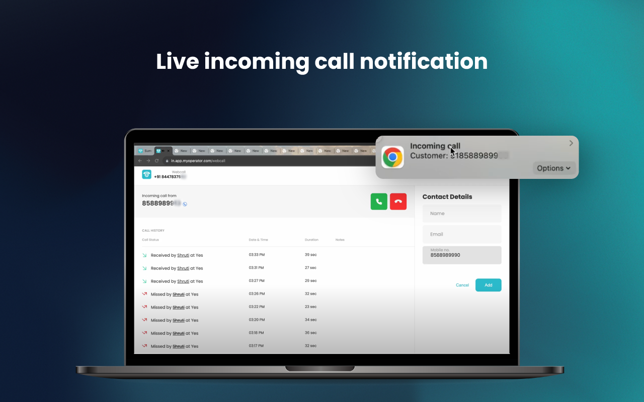 MyOperator Click to Call chrome谷歌浏览器插件_扩展第3张截图