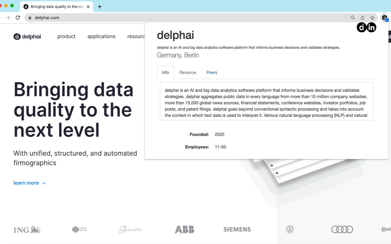delphai chrome谷歌浏览器插件_扩展第1张截图