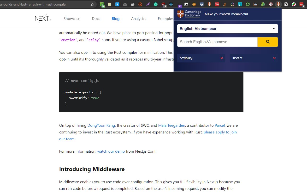 Cambridge Dictionary Lookup BETA chrome谷歌浏览器插件_扩展第4张截图
