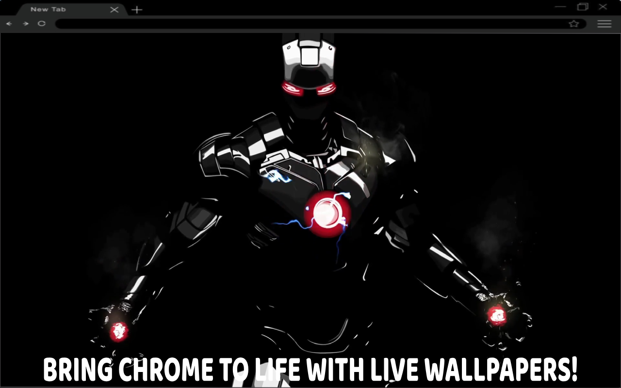 Avengers Black Iron Man Live Wallpaper chrome谷歌浏览器插件_扩展第1张截图