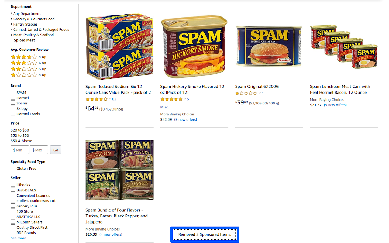 Amazon Unsponsor chrome谷歌浏览器插件_扩展第2张截图