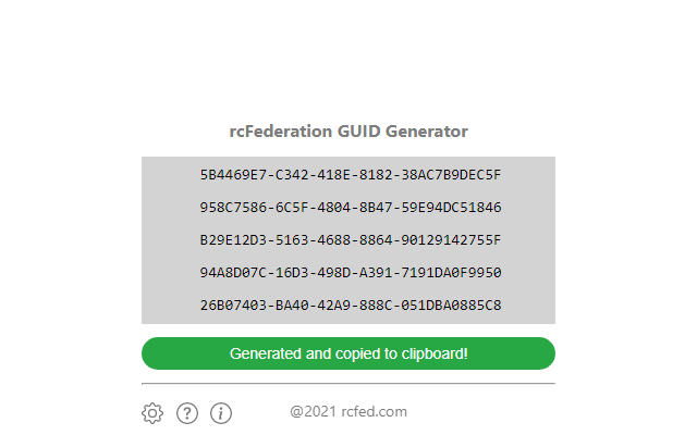 GUID Generator chrome谷歌浏览器插件_扩展第3张截图
