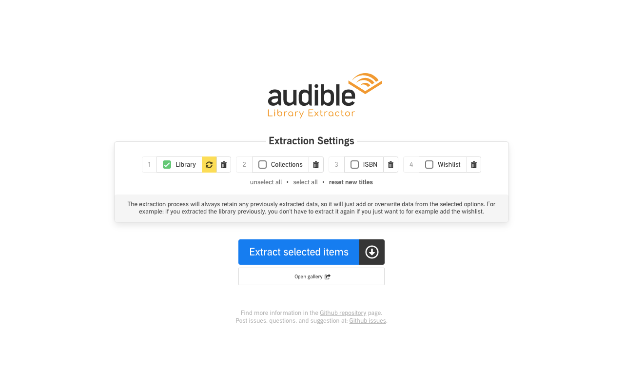 Audible Library Extractor chrome谷歌浏览器插件_扩展第3张截图
