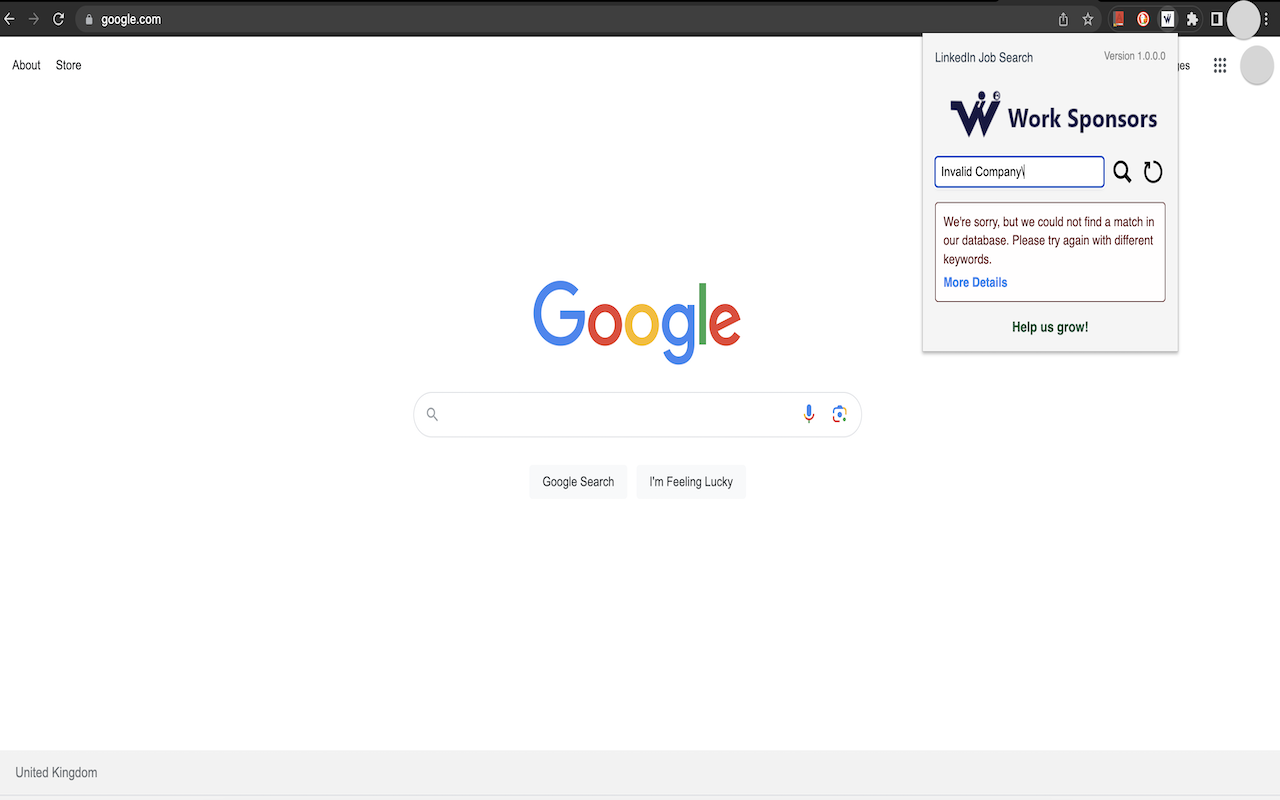 Work Sponsors: UK Visa Sponsor Checker chrome谷歌浏览器插件_扩展第1张截图