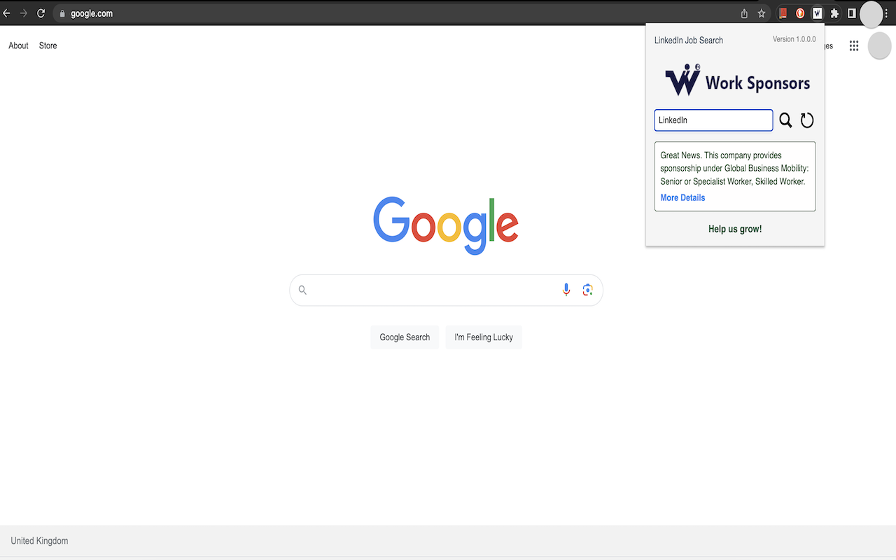 Work Sponsors: UK Visa Sponsor Checker chrome谷歌浏览器插件_扩展第4张截图