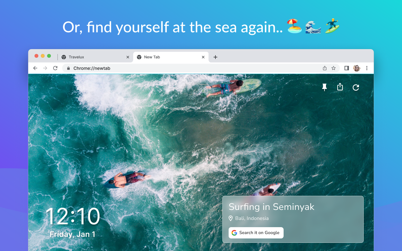TravelMonkey - new tab for travellers chrome谷歌浏览器插件_扩展第3张截图