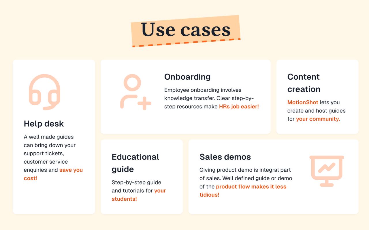 Motion Shot - Informative screen guides & tutorials! chrome谷歌浏览器插件_扩展第2张截图