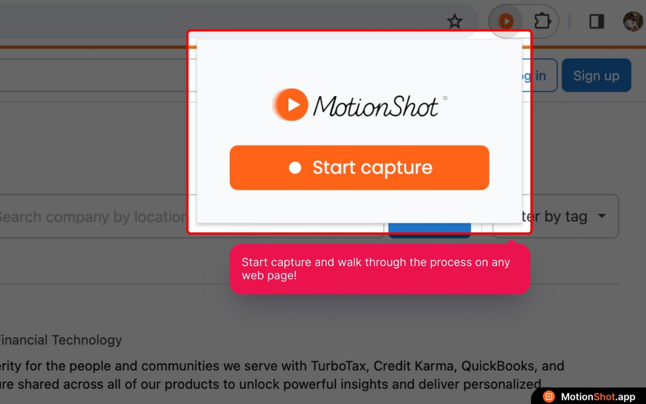 Motion Shot - Informative screen guides & tutorials! chrome谷歌浏览器插件_扩展第3张截图