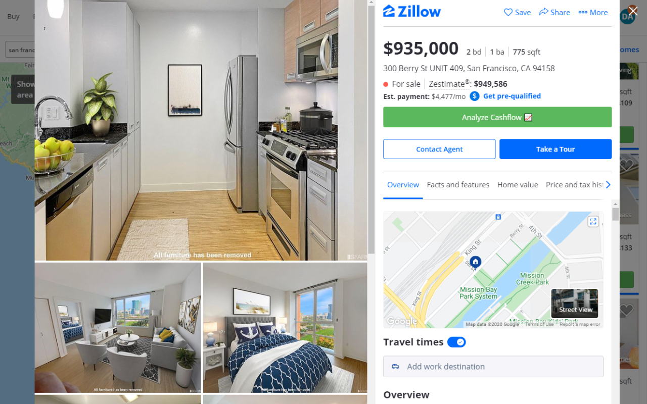 Cashflow Calculator for Zillow/Trulia/Redfin chrome谷歌浏览器插件_扩展第5张截图