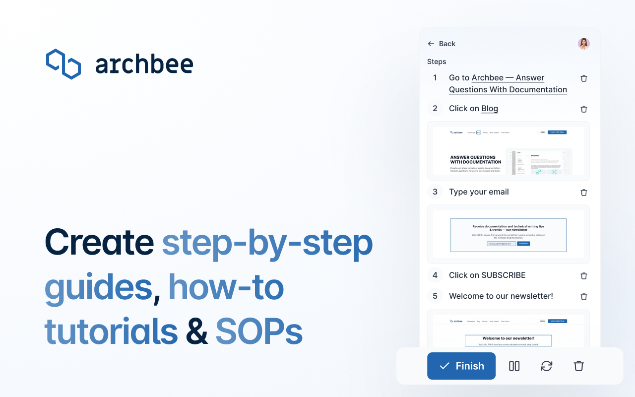 Archbee: Create Step-by-Step Guides or Import Markdown chrome谷歌浏览器插件_扩展第3张截图