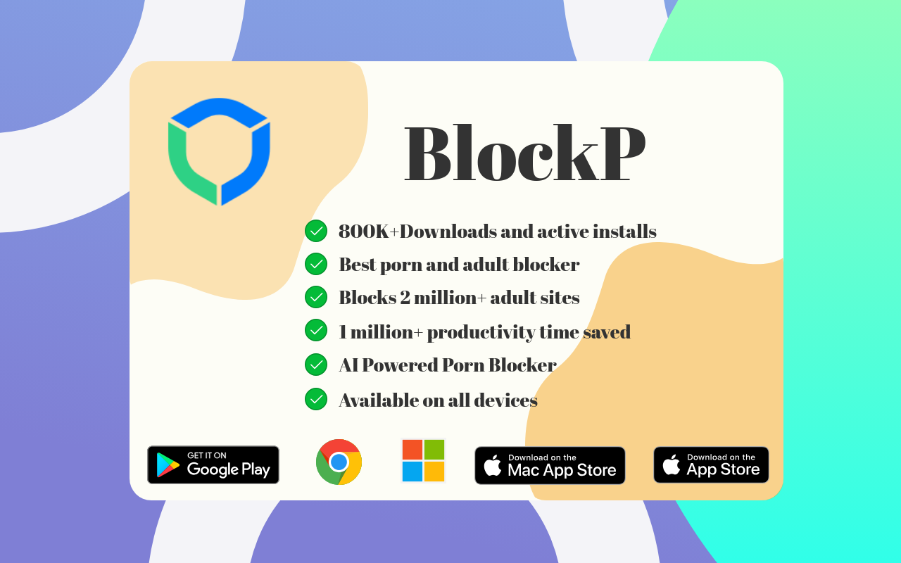 BlockP: AI Website, App & Porn Blocker chrome谷歌浏览器插件_扩展第1张截图